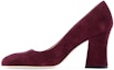 Cheap Stuart Weitzman Christian Louboutin Curveblock 85 Pump 'Cabernet' CURVEBLOCK85PUMPCABERNET