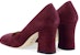 Stuart Weitzman Christian Louboutin Curveblock 85 Pump 'Cabernet' CURVEBLOCK85PUMPCABERNET