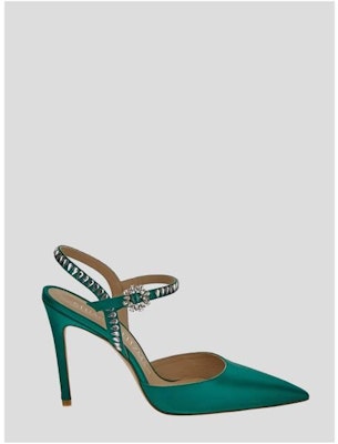Stuart Weitzman Gemcut 100 Tacón Hebilla 'Sandalia Verde' SD154SANKEL 2