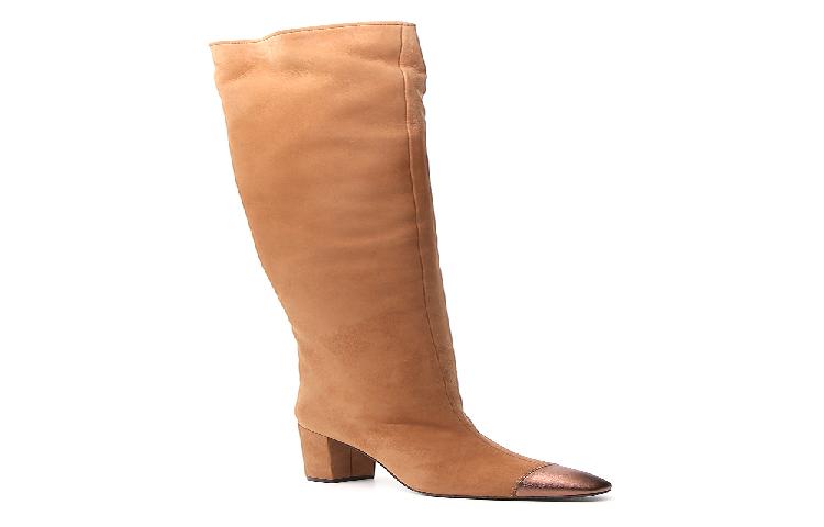 Stuart Weitzman Gianvito Rossi Kimberly Cap-Toe Knee Boots 'Camel Bronze' 圖 3