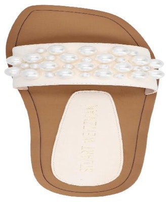 Stuart Weitzman Goldie Slide 'Seashell Pink' GOLDIESLIDESEASHELL Details for Stuart Weitzman Goldie Slide 'Seashell Pink' GOLDIESLIDESEASHELL