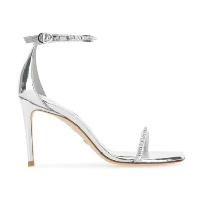 Stuart Weitzman Gucci Rubber GG Slide 'Silver Transparent'