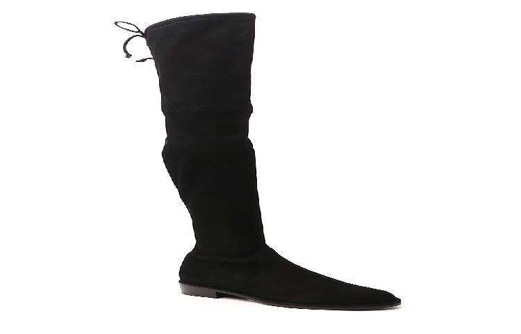 Stuart Weitzman Lowland 'Black Suede/Leather' 圖 3