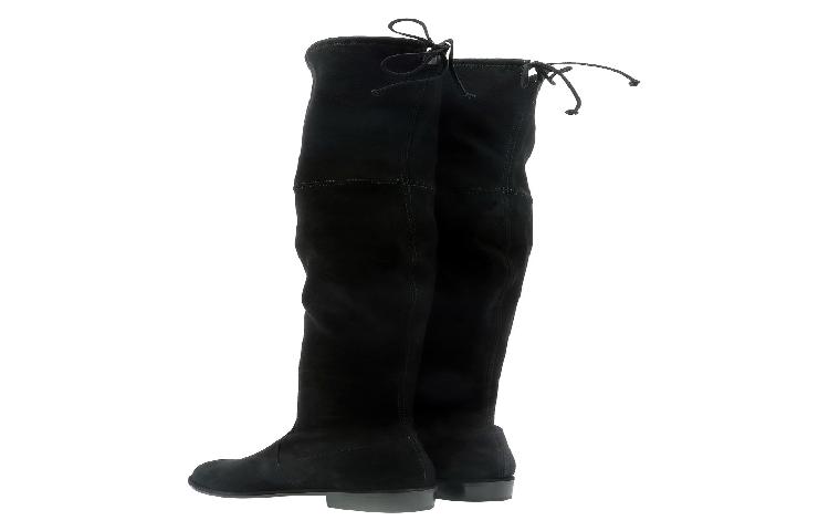 Stuart Weitzman Lowland 'Black Suede/Leather' 圖 8