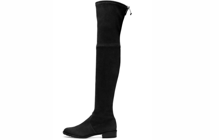 Stuart Weitzman Lowland Boots 'Black Suede Over-the-Knee' SW9501041
