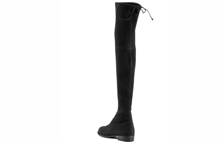 Order 스튜어트 와이츠먼 로우랜드 부츠 '블랙 스웨이드 오버 니' SW9501041