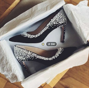 Stuart Weitzman Lumina 75 高跟鞋 '黑色啞皮珍珠' DF9304008BLK Buy Stuart Weitzman Lumina 75 高跟鞋 '黑色啞皮珍珠' DF9304008BLK