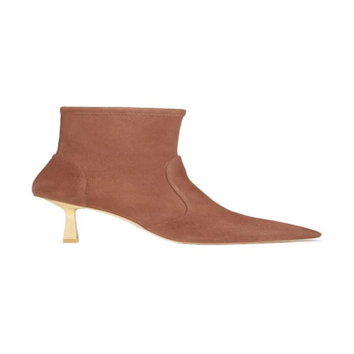 Stuart Weitzman Max Bootie 'Taupe Suede'