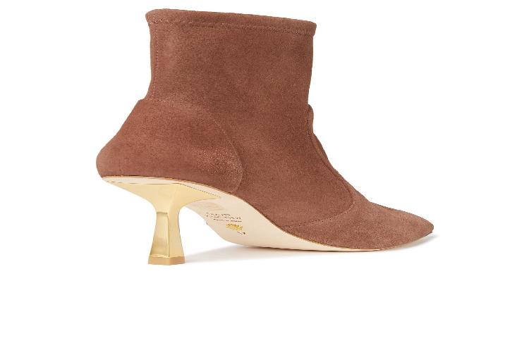 Lookbook スチュアート ワイツマン マックス ブーティ 'トープ スエード' S5363_Taupe