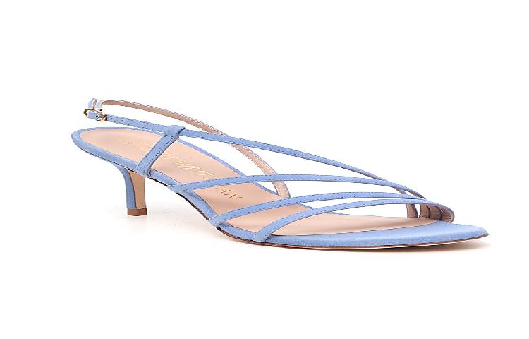 Stuart Weitzman Melodie Strappy Sandal 'Cornflower Blue Suede' 圖 3