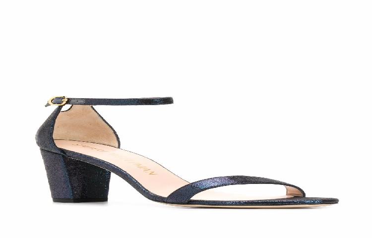 Stuart Weitzman NearlyNude 'Lame Velvet Blue' 圖 2