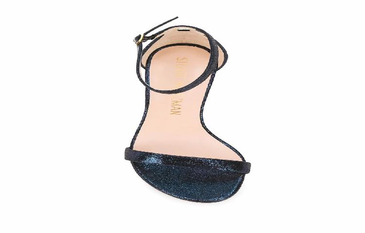 Stuart Weitzman NearlyNude 'Lame Velvet Blue' 圖 4
