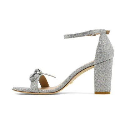 Stuart Weitzman NearlyNude 'Silver Crystals'