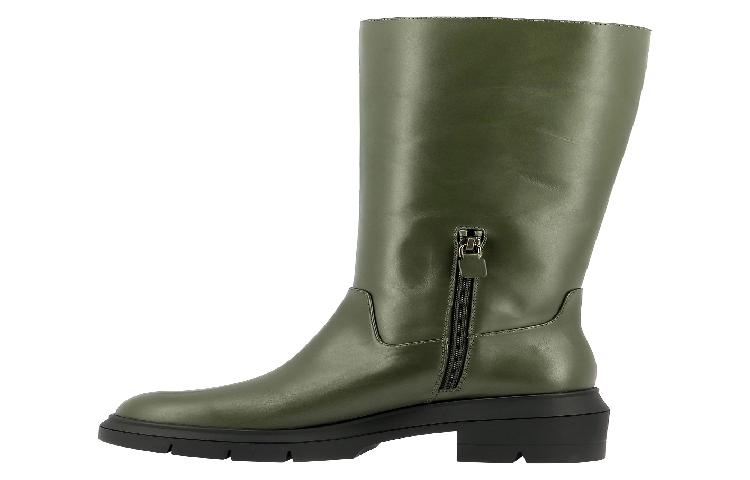 Lookbook Stuart Weitzman Norah 綠色短靴 NORAHTALLBOOTSMOOTHCALFHUNTER