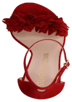 Shop Stuart Weitzman PRE_NUDISTSONG 'Flor de Gamuza Chile' NUDISTSONGFLOWERSUEDE_CHILE