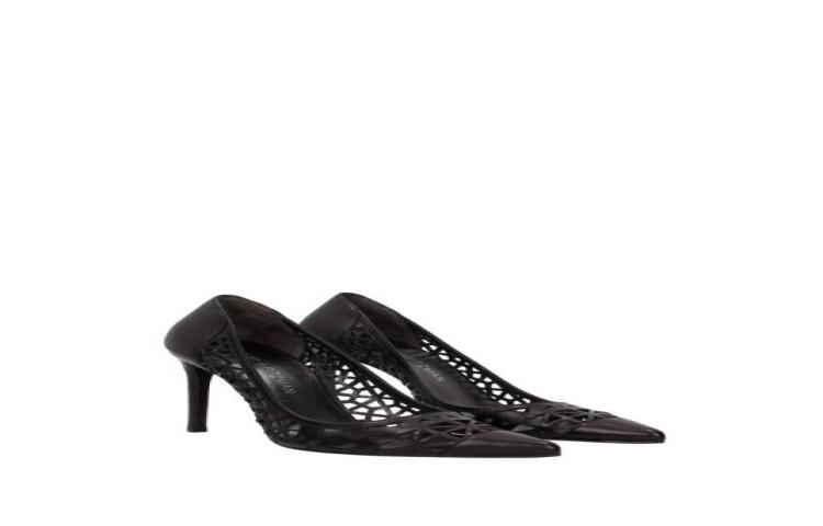 Stuart Weitzman Pumps 'Cutup Town Black Leather'