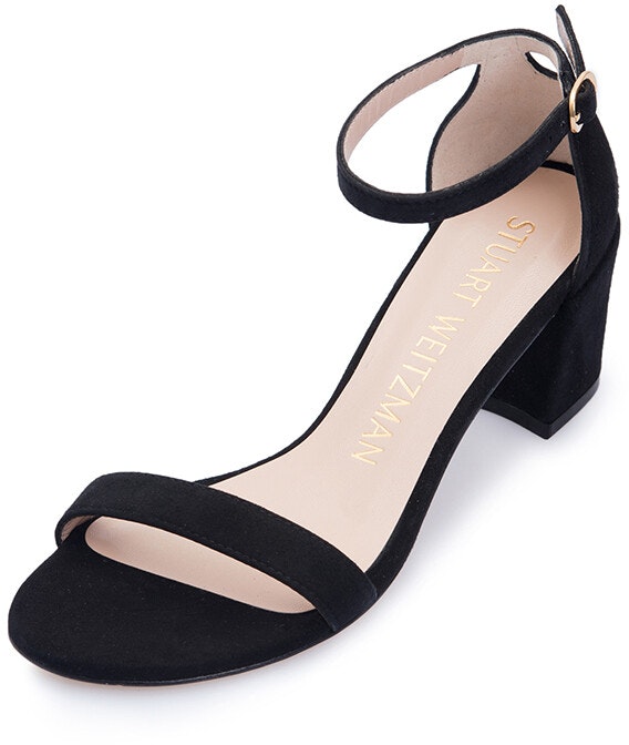 stuart-weitzman-sandal-black-one-strap-simple-suede-black