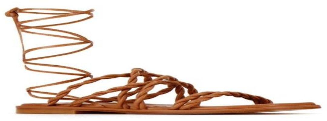 斯图尔特·韦茨曼 Calypso 棕色绑带凉鞋 CALYPSOLACEUPDSN-TN2 Order 斯图尔特·韦茨曼 Calypso 棕色绑带凉鞋 CALYPSOLACEUPDSN-TN2