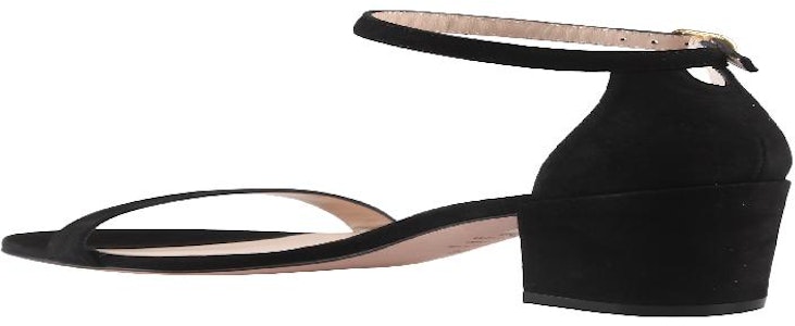 Stuart Weitzman Sandal Pre Simple 'Suede Hitam' SIMPLE.SUEDE_BLACK Order Stuart Weitzman Sandal Pre Simple 'Suede Hitam' SIMPLE.SUEDE_BLACK