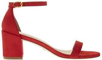 Stuart Weitzman Simple Sandals 'Red Suede' CZ001009 Stuart Weitzman Simple Sandals 'Red Suede' CZ001009