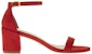 Stuart Weitzman Simple Sandals 'Red Suede' CZ001009