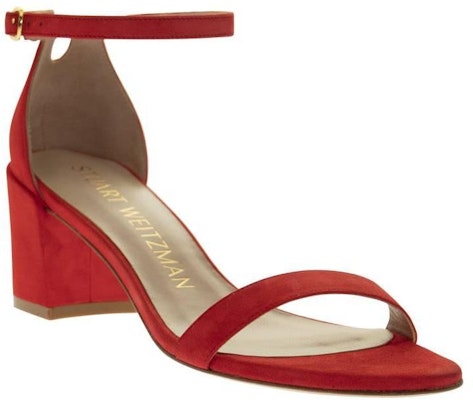 Stuart Weitzman Simple Sandals 'Red Suede' CZ001009 Lookbook Stuart Weitzman Simple Sandals 'Red Suede' CZ001009