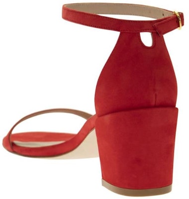 Stuart Weitzman Simple Sandals 'Red Suede' CZ001009 Shop Stuart Weitzman Simple Sandals 'Red Suede' CZ001009
