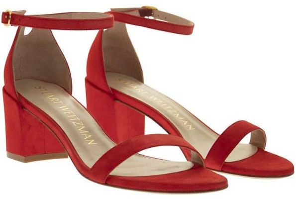Stuart Weitzman Simple Sandals 'Red Suede' CZ001009 Purchase Stuart Weitzman Simple Sandals 'Red Suede' CZ001009