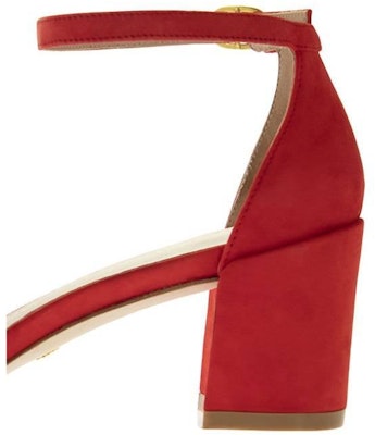 Stuart Weitzman Simple Sandals 'Red Suede' CZ001009 Details for Stuart Weitzman Simple Sandals 'Red Suede' CZ001009