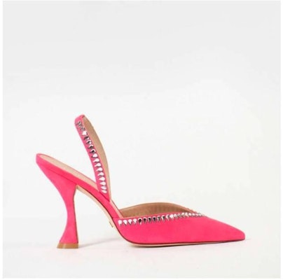 Stuart Weitzman Slingback 'Fuchsia Suede Strass 100mm Heel' GMCTXCURVPINKROSA Buy Stuart Weitzman Slingback 'Fuchsia Suede Strass 100mm Heel' GMCTXCURVPINKROSA