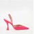 Stuart Weitzman Slingback 'Fuchsia Suede Strass 100mm Heel' GMCTXCURVPINKROSA