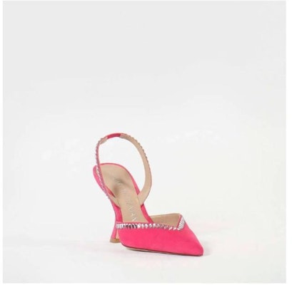 Stuart Weitzman Slingback 'Fuchsia Suede Strass 100mm Heel' GMCTXCURVPINKROSA Lookbook Stuart Weitzman Slingback 'Fuchsia Suede Strass 100mm Heel' GMCTXCURVPINKROSA