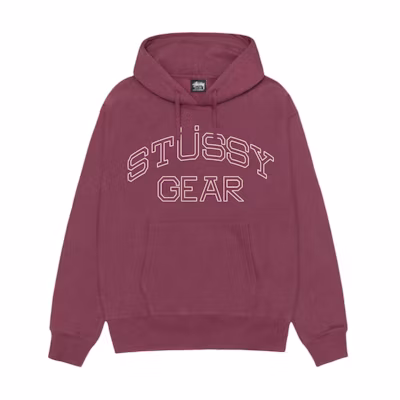 Stussy 2024 Fall STÜSSY GEAR Hoodie Logo Graphic Vintage Fleece Sweatshirt Unisex 1925035m