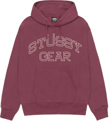 ステューシー 2024年秋 STÜSSY GEAR ロゴ グラフィック ヴィンテージ フリース パーカー ユニセックス 1925035m 3