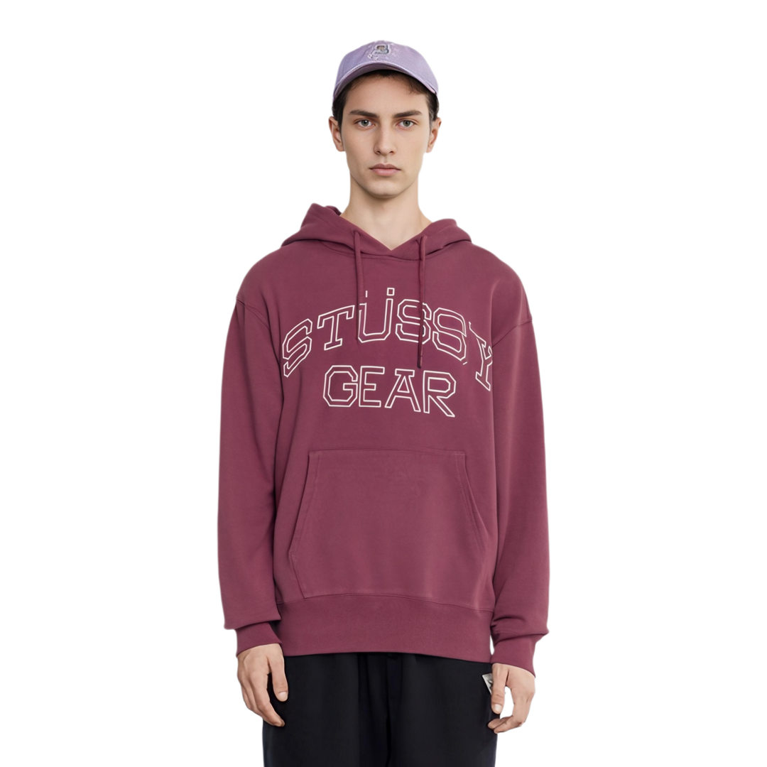 Stussy 2024 Fall STÜSSY GEAR Hoodie Logo Graphic Vintage Fleece Sweatshirt Unisex 1925035m 圖 13