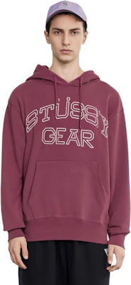 ステューシー 2024年秋 STÜSSY GEAR ロゴ グラフィック ヴィンテージ フリース パーカー ユニセックス 1925035m 5
