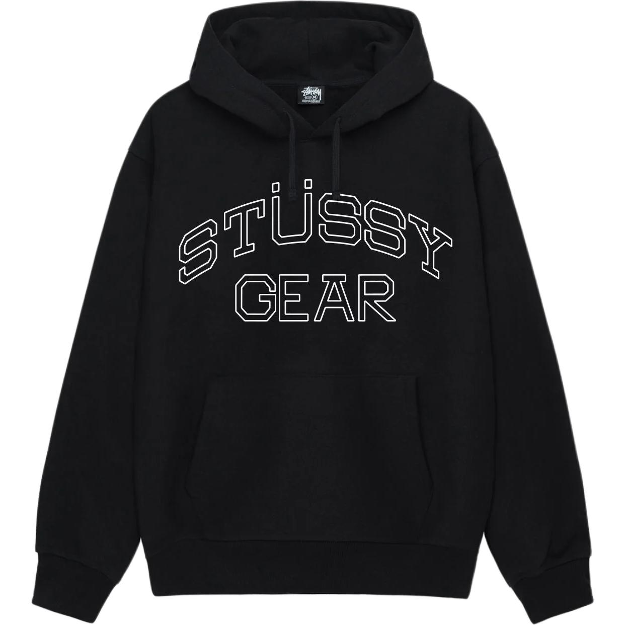 Stussy 2024 Fall STÜSSY GEAR Hoodie Logo Graphic Vintage Fleece Sweatshirt Unisex 1925035m 圖 2