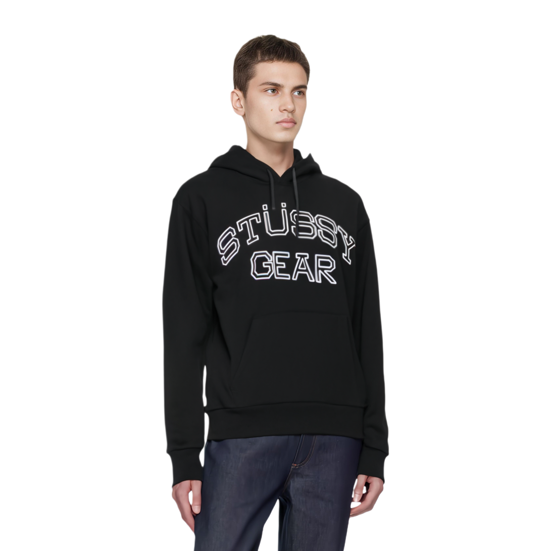 Stussy 2024 Fall STÜSSY GEAR Hoodie Logo Graphic Vintage Fleece Sweatshirt Unisex 1925035m 圖 4
