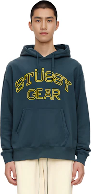 ステューシー 2024年秋 STÜSSY GEAR ロゴ グラフィック ヴィンテージ フリース パーカー ユニセックス 1925035m 2