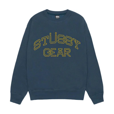Stussy Fall STÜSSY GEAR Crew Logo Graphic Fleece Vintage Unisex Sweatshirt. 1915035