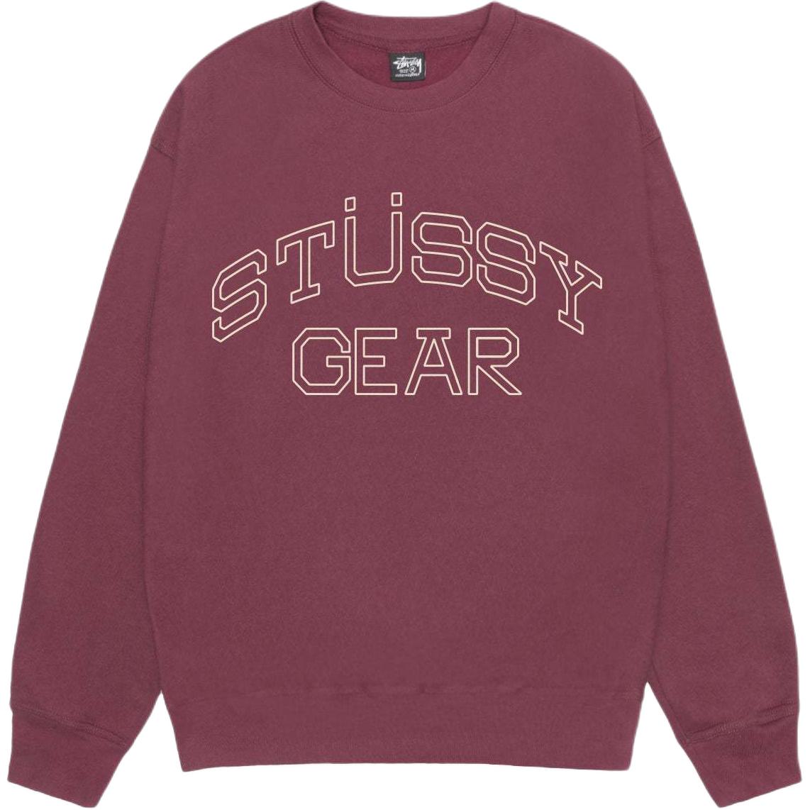 Stussy Fall STÜSSY GEAR Crew Logo Graphic Fleece Vintage Unisex Sweatshirt. 1915035 圖 11