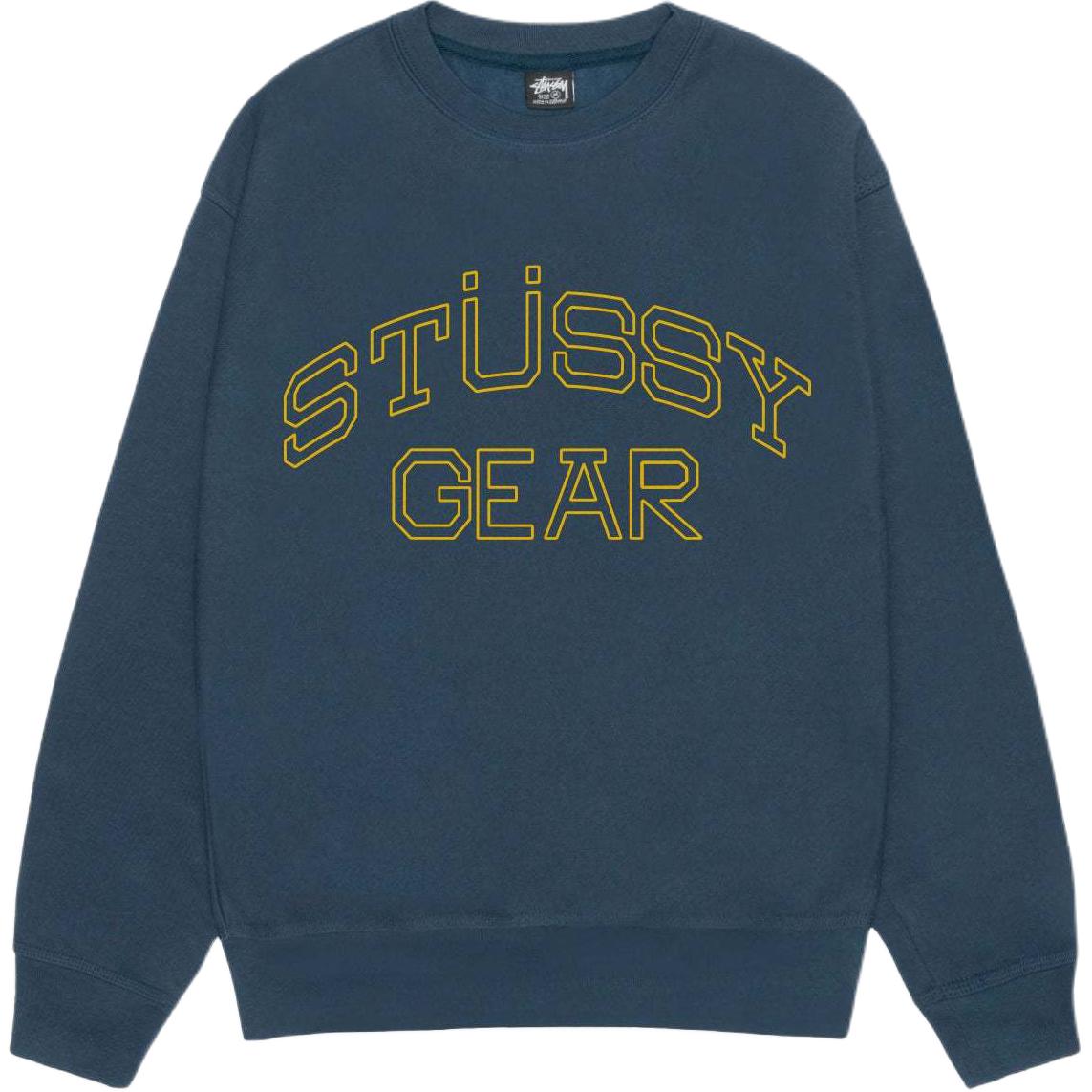 Stussy Fall STÜSSY GEAR Crew Logo Graphic Fleece Vintage Unisex Sweatshirt. 1915035 圖 8
