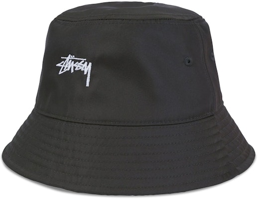 Stussy Satin Nylon Deep Bucket Hat Black Buy Stussy Satin Nylon Deep Bucket Hat Black