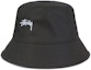 Buy Stussy Satin Nylon Deep Bucket Hat Black