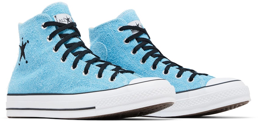 Stussy x Converse Chuck 70 高帮 '天蓝色' A07663C Cheap Stussy x Converse Chuck 70 高帮 '天蓝色' A07663C