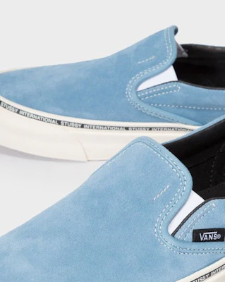 Stussy x Vans Classic Slip-On LX 'Niagra' VN0A32QNOYE Details for Stussy x Vans Classic Slip-On LX 'Niagra' VN0A32QNOYE
