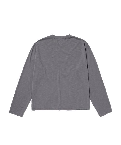 Order Suede [Suade X Sejong] Kemeja Lengan Panjang Bertekstur Ungu Kelabu SDFFTO141PG