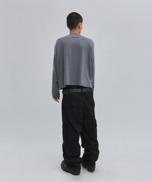 Purchase Suede [Suade X Sejong] Kemeja Lengan Panjang Bertekstur Ungu Kelabu SDFFTO141PG