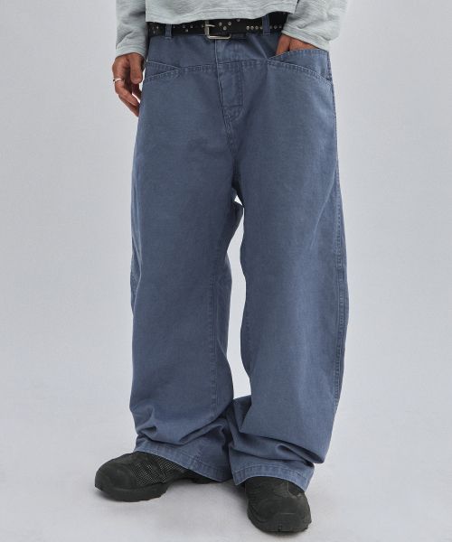 Suede [Suade X Sejong] Two Pocket Pants [Dusty Blue] SDFFBO124DB