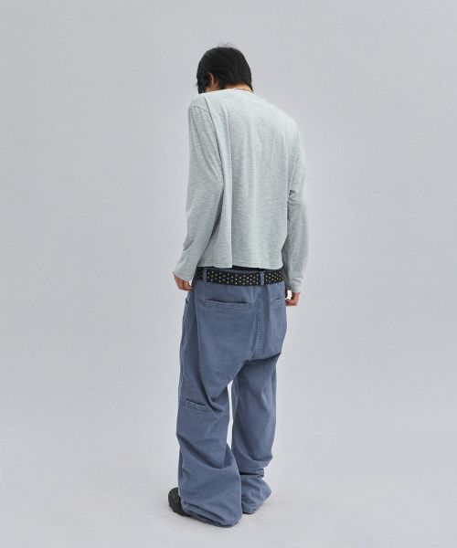 Cheap Seluar Suede Dua Poket [Suade X Sejong] [Biru Kelabu] SDFFBO124DB